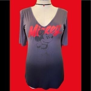 Torrid 1X New‎ Mickey Dip Dye Ombré Graphic T Shirt